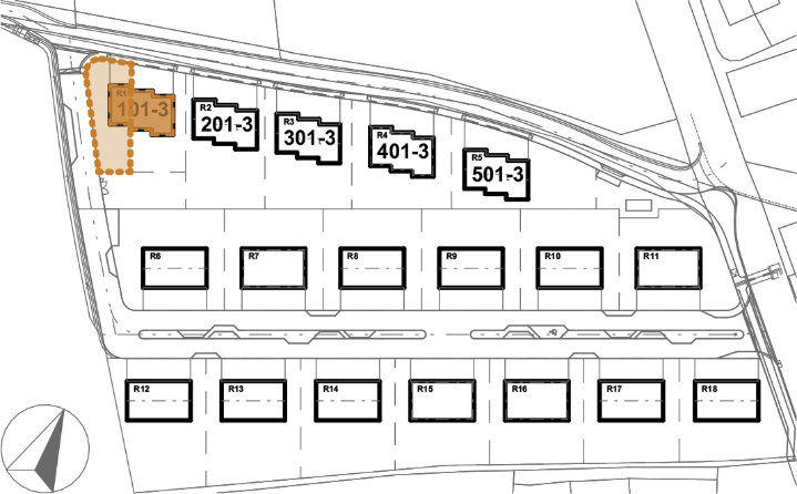 Umístění domu v projektu