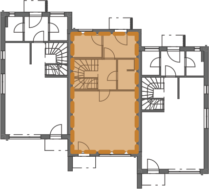 Umístění domu v projektu