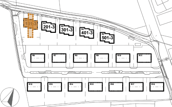 Umístění domu v projektu