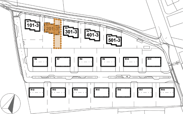 Umístění domu v projektu