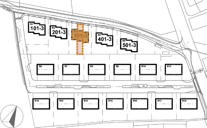 Umístění domu v projektu