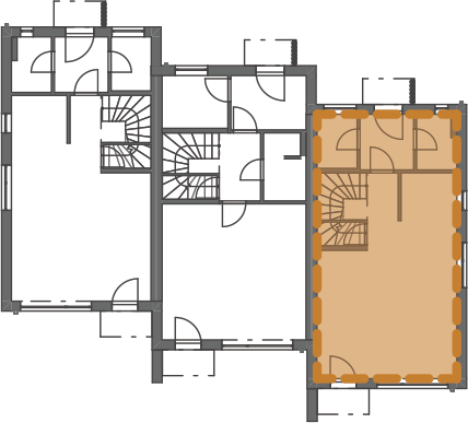 Umístění domu v projektu