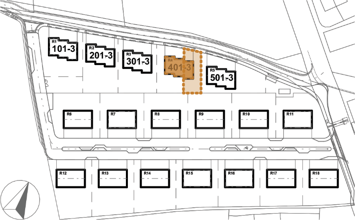 Umístění domu v projektu