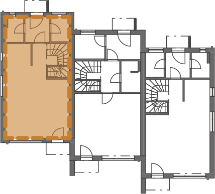 Umístění domu v projektu