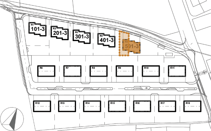 Umístění domu v projektu