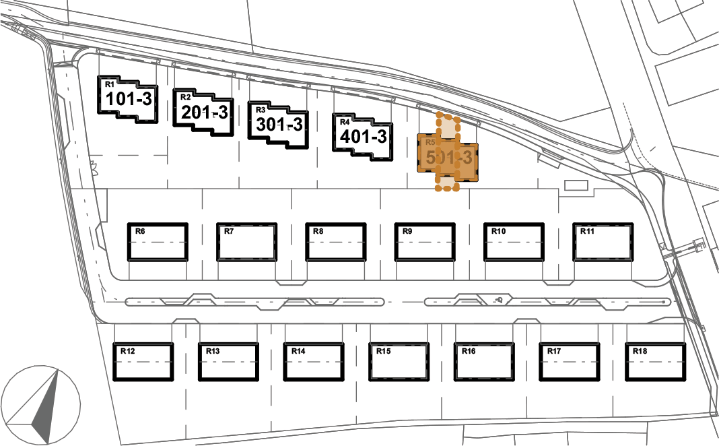 Umístění domu v projektu